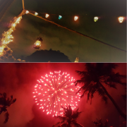 Dîner aux lampions et feux d'artifice